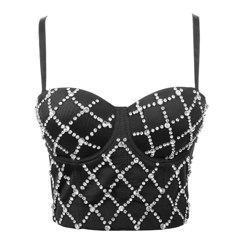 Suspender vest for women wearing sexy tops spicy girl off the shoulder