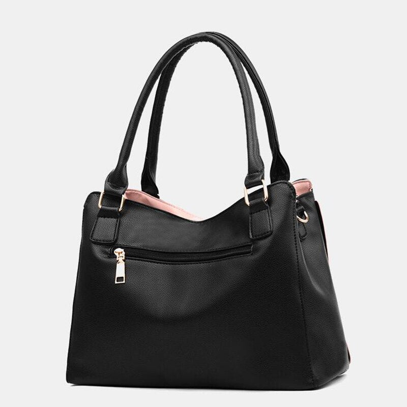 SMOOZA Women Messenger New Tide Female Top-handle Bag Girls Simple Shoulder Bags Fashion Women Handbags For Lady Totes