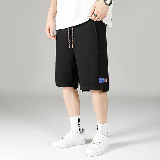 Sports Pants Mens Korean Casual 5 Inch Pants Mens Summer Shorts Solid Color Quick Drying Fashion Mens Oversized Pants