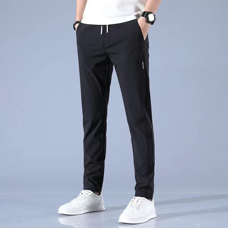 Business casual pants elastic breathable straight leg oversized sports pants