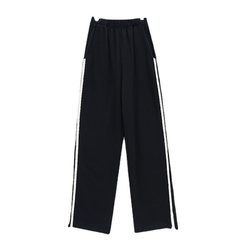 Street Pants Women's Side Stripe Loose Casual Pants Popular Design Sports Pants