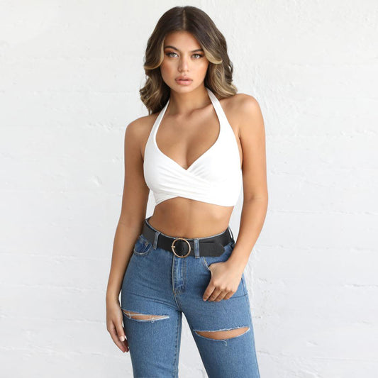 New sexy backless camisole tops and straps slim women's clothing